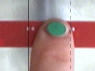 Figure 16b: Example of a picture taken by the camera (see text).