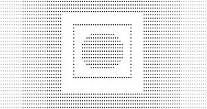 Figure 2b: The same pattern illustrated with discrete dots.